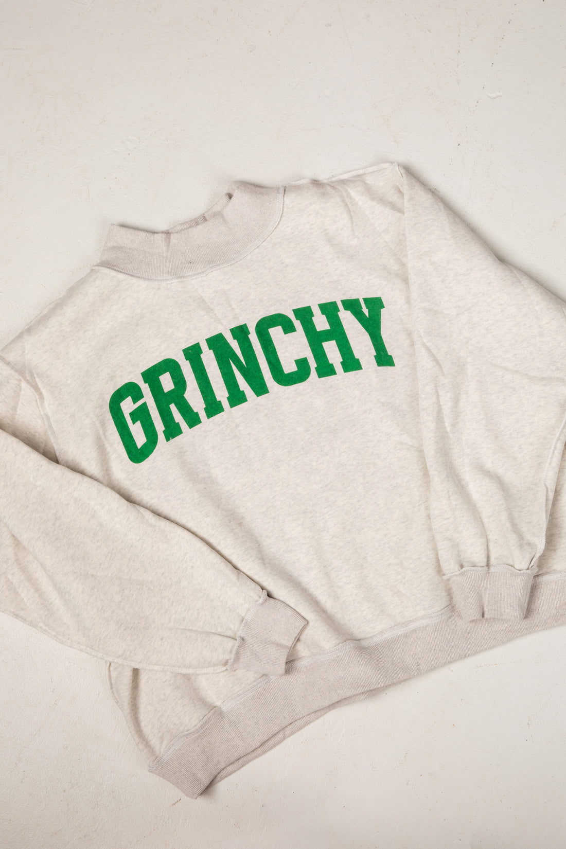 Beige sweatshirt with &