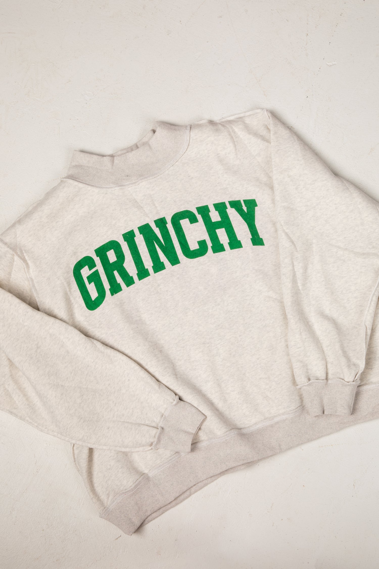 Beige sweatshirt with &