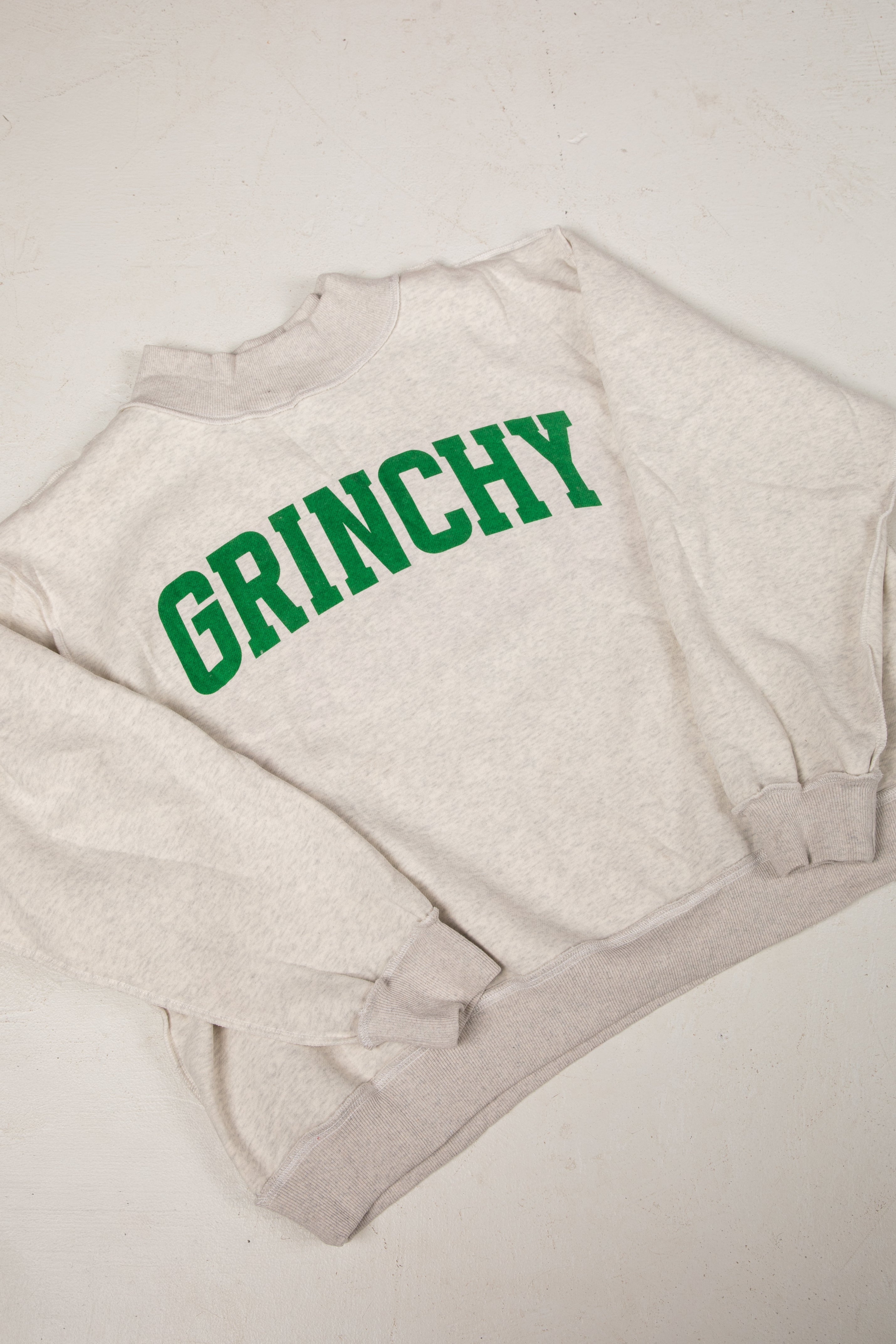 Beige sweatshirt with &