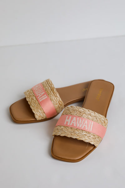 trendy slide sandals