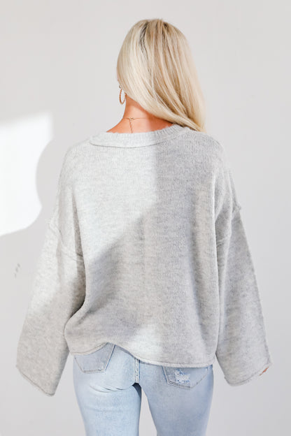 Snuggly Staple Heather Grey Sweater