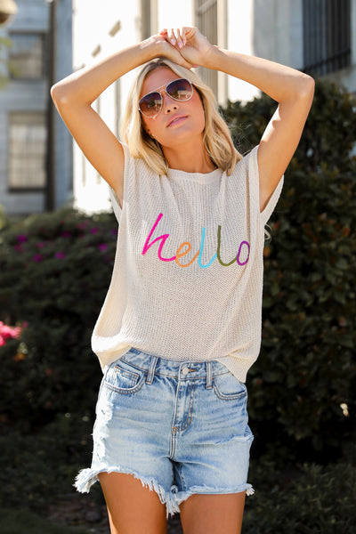 hello knit top