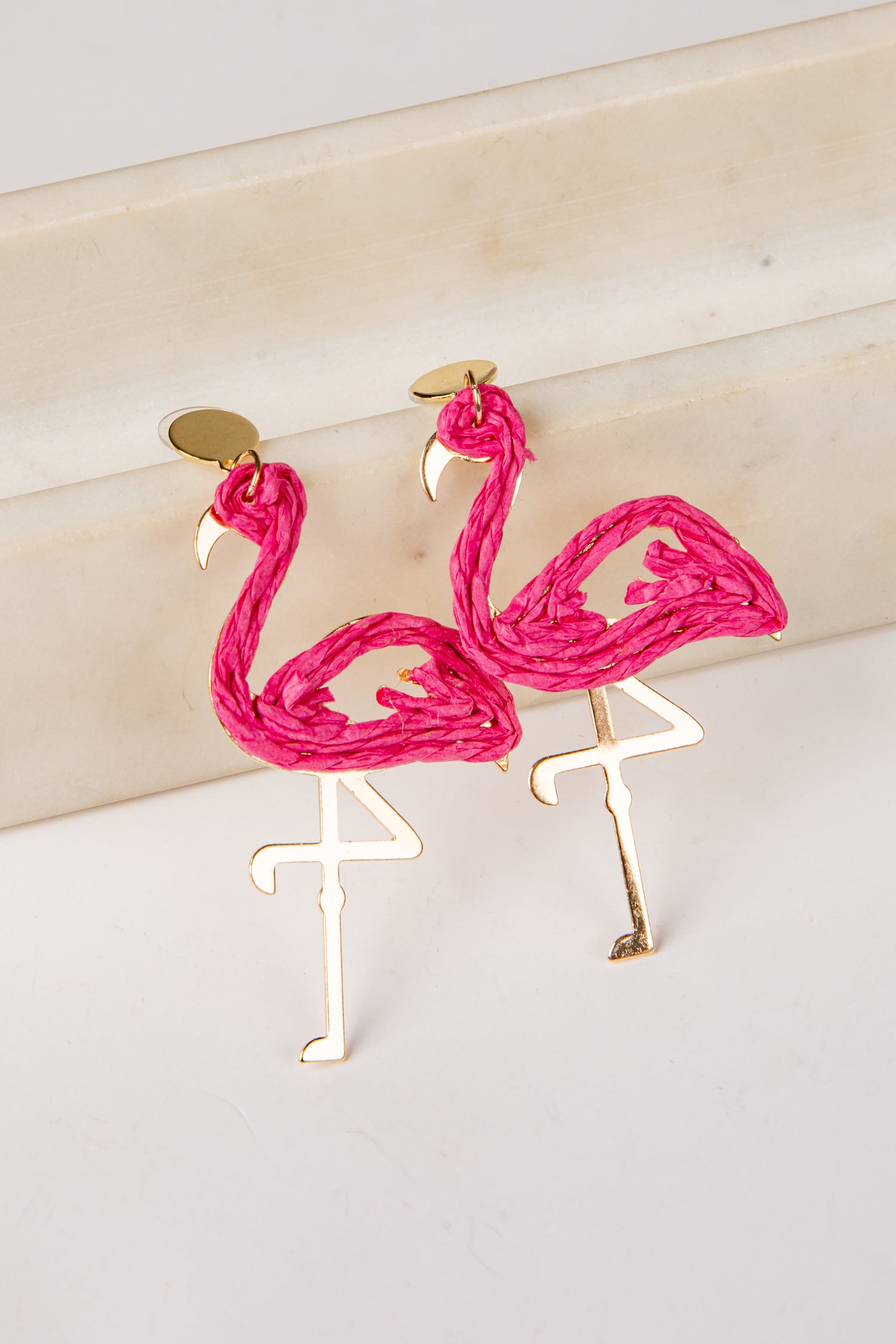 Flamingo Hot Pink Drop Earrings | Trendy Women's Jewelry | DressUp Flamingo Hot Pink Drop Earrings | Trendy Women's Jewelry | DressUp