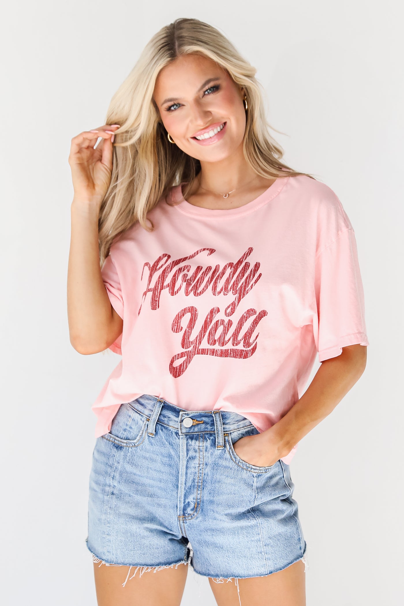 Howdy Yall Cropped Graphic Tee