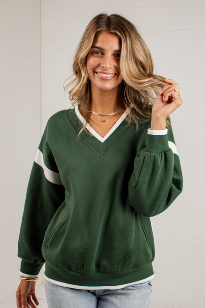 Varsity Weekend Hunter Green Sweatshirt
