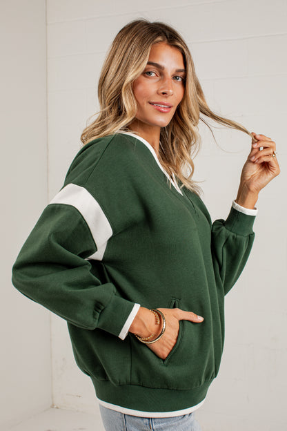 Varsity Weekend Hunter Green Sweatshirt