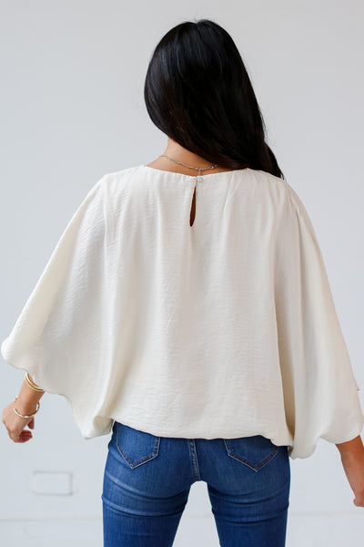 Ivory Blouse back view
