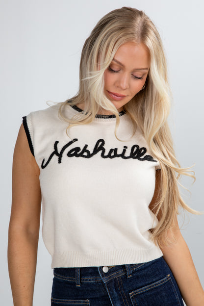 nashville sweater vest