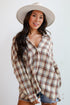 Adorably Classic Beige Plaid Flannel