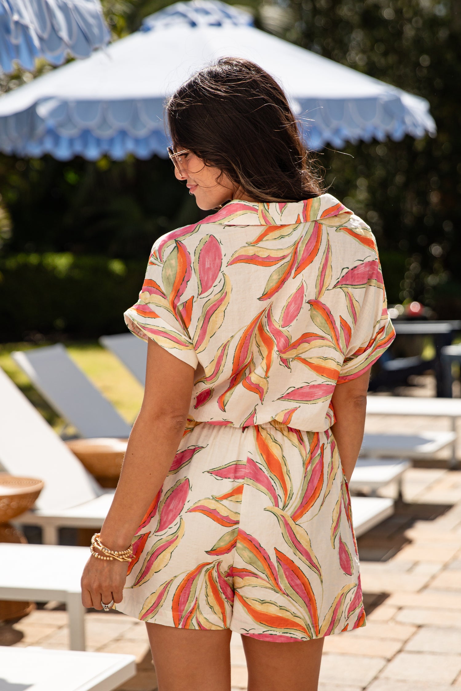 Floral Romper Romper Dresses With Shorts Cute Tropical Ivory Printed Romper Trendy Women's Rompers Floral Romper Romper Dresses With Shorts Cute Tropical Ivory Printed Romper Trendy Women's Rompers