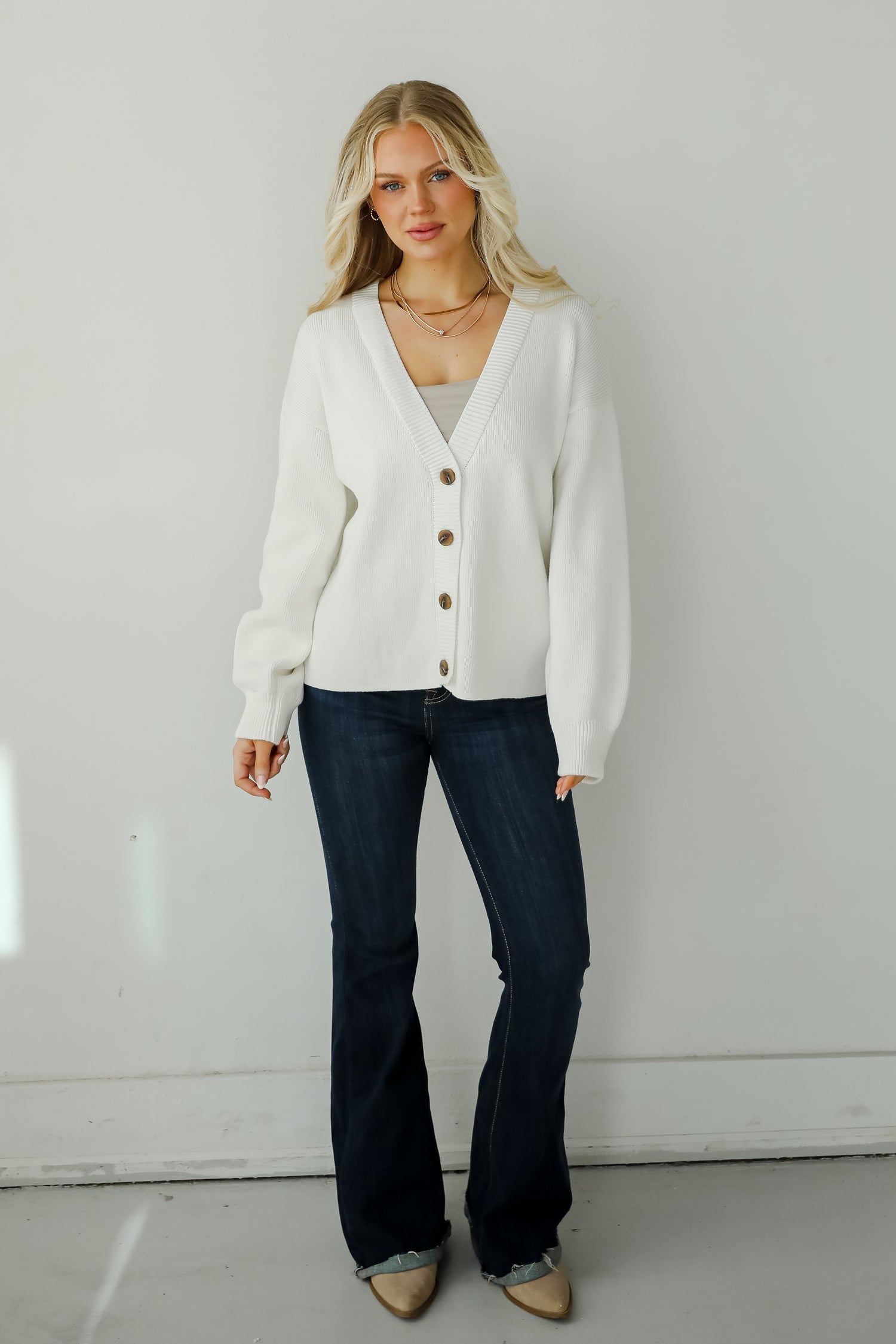 Jeans White Big Sweater Blue Jeans White Sweater Women's Girl