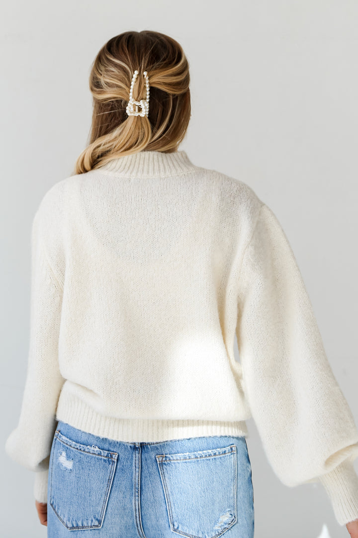 Ivory Oversized Sweater for women