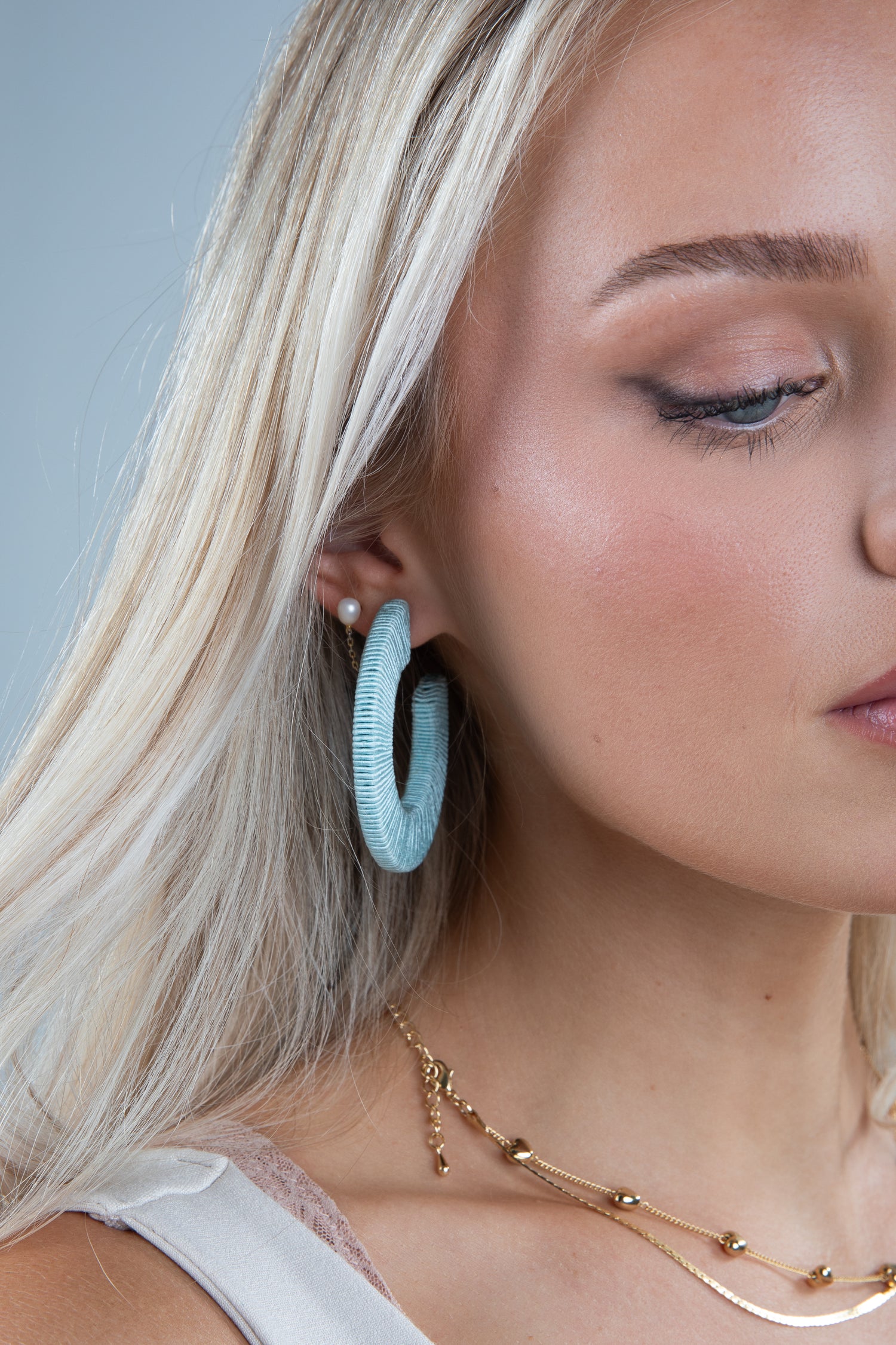 ladies dress earrings Drop It- Triangle Cut Crystal Statement Earrings