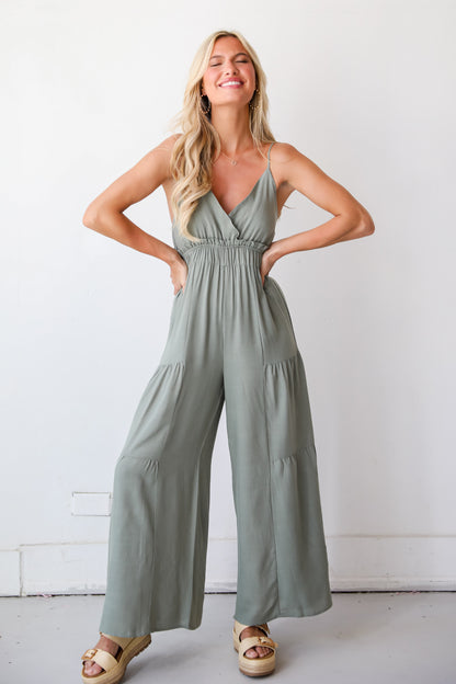 sage Jumpsuit for women