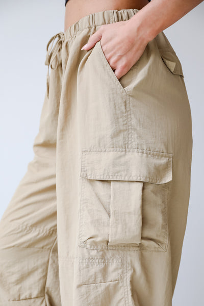 Khaki Cargo Pants for women