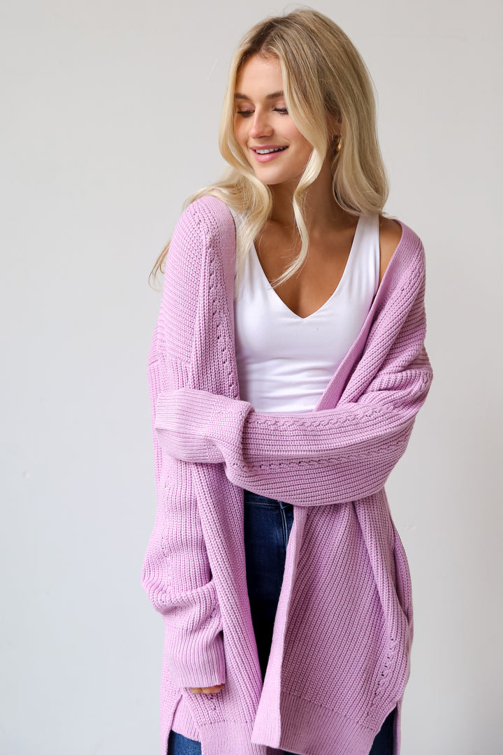 lavender Cardigan for women