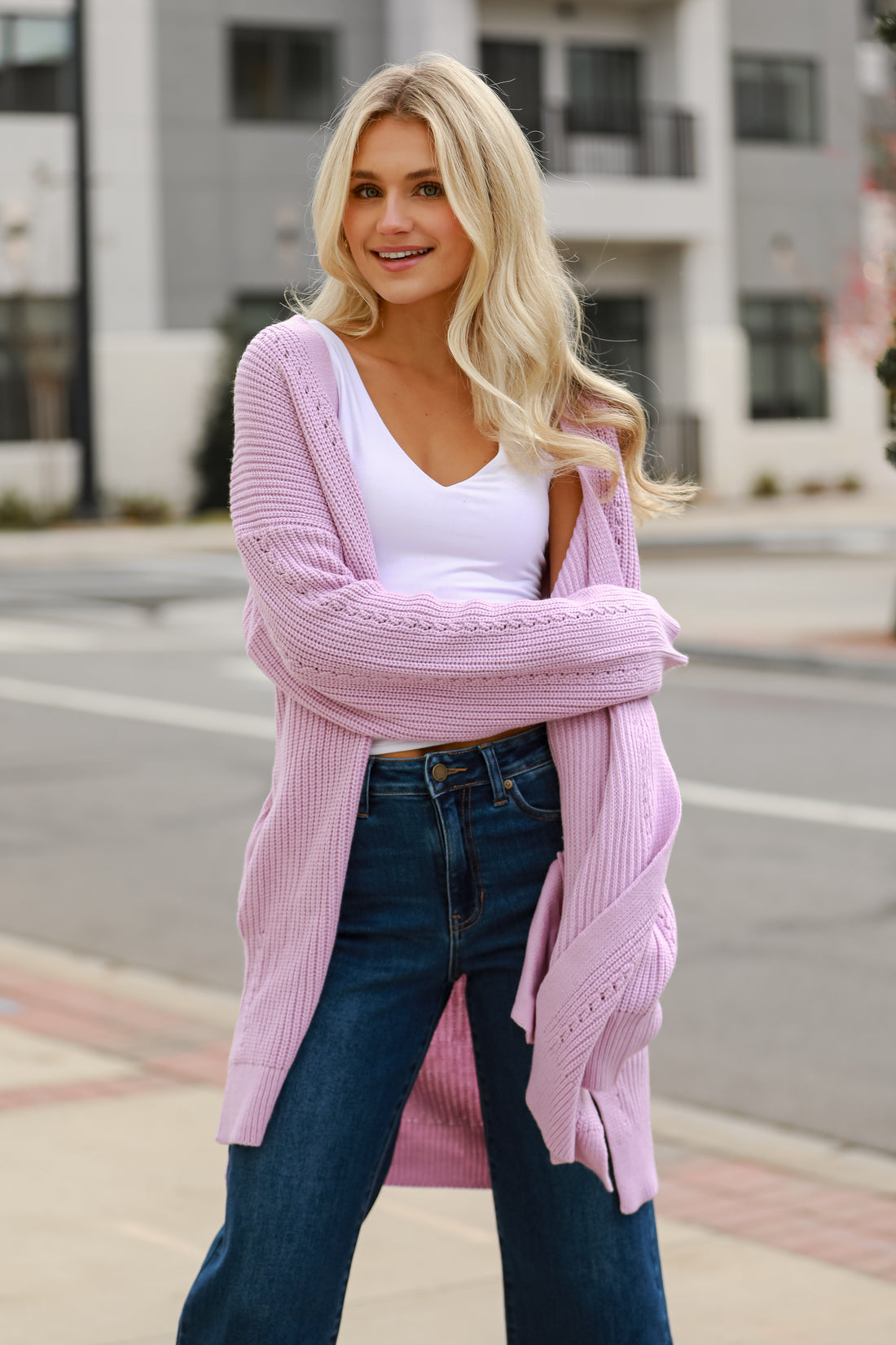 lavender Cardigan