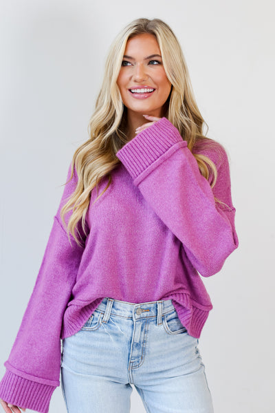 pink Sweater front view