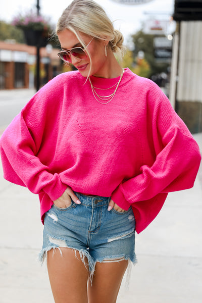 hot pink Cozy Sweater
