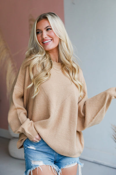 camel Cozy Sweater for fall