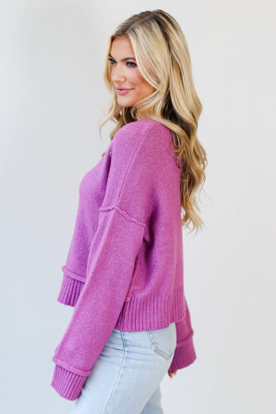 pink Sweater side view