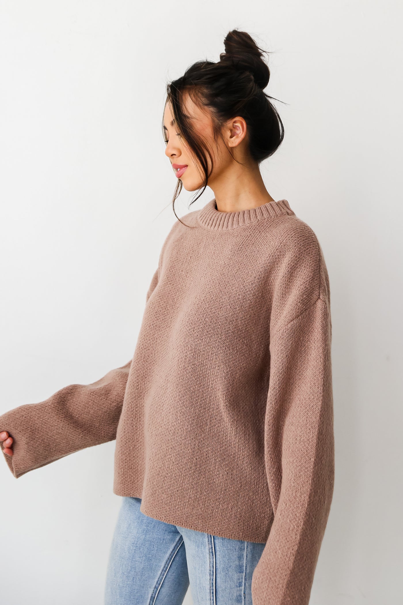 solid Oversized Sweater