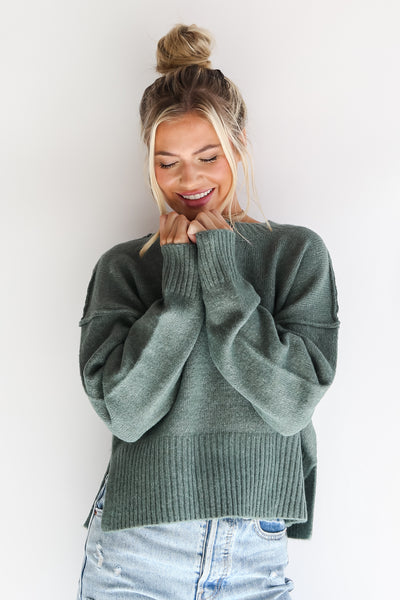 cute green Oversized Sweater