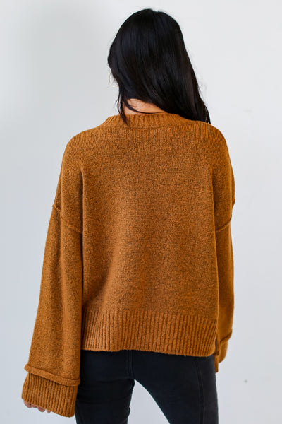 camel Sweater back view
