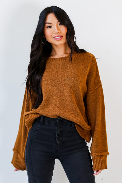 camel Sweater front view