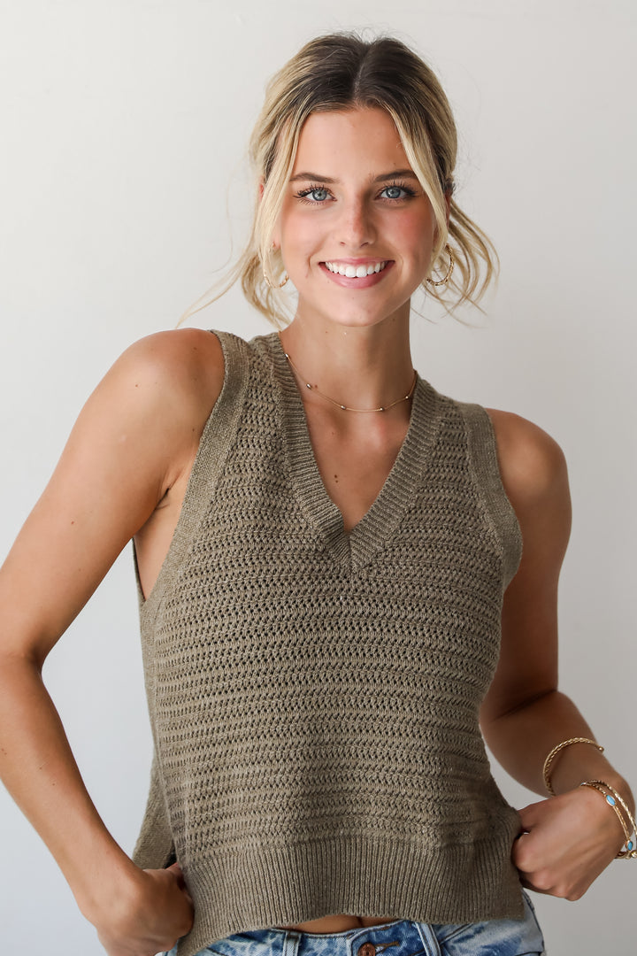 Casual Coziness Sweater Tank