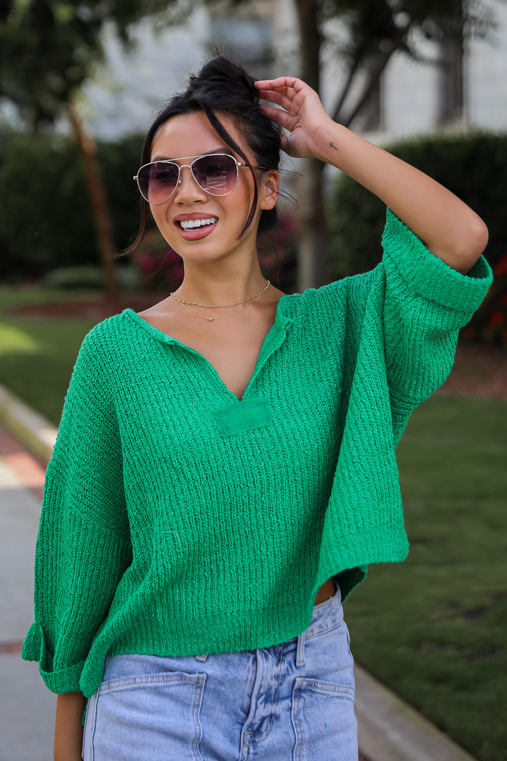 Cozy All Over Lightweight Knit Sweater