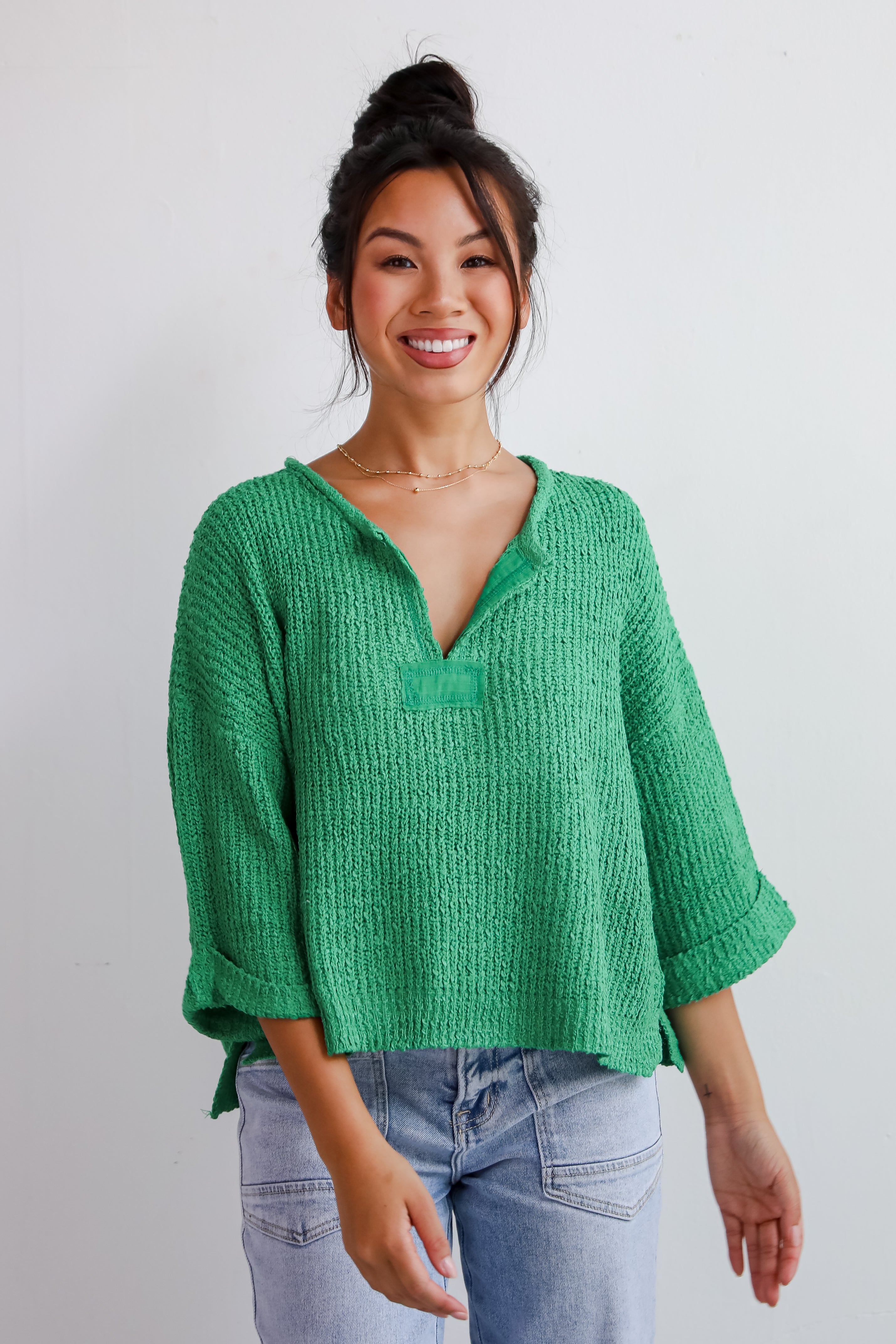 Cozy All Over Lightweight Knit Sweater