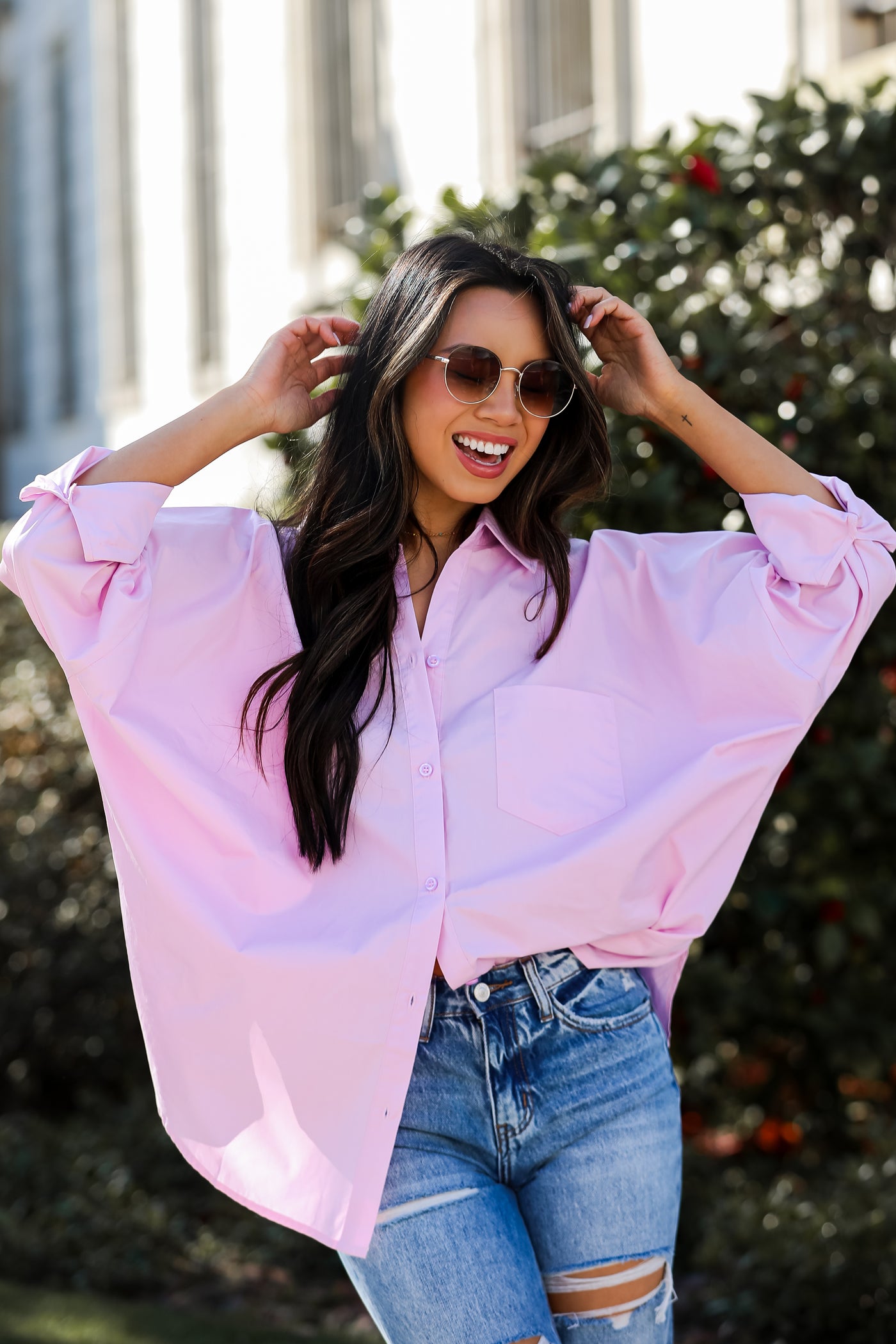 oversized button up