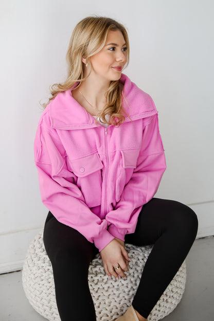 Amazing Comfort Fleece Bomber Jacket