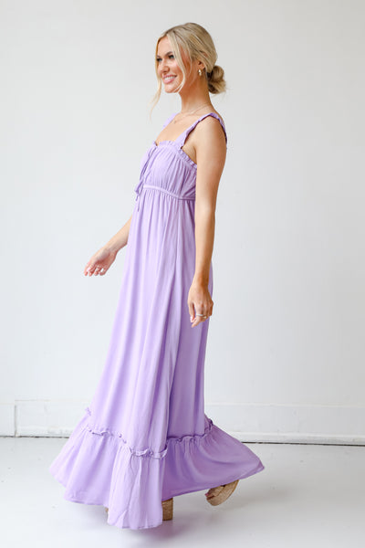 purple Maxi Dress side view