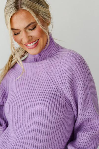 cute purple sweater for women