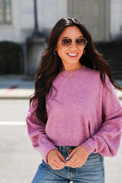 cozy purple Sweater
