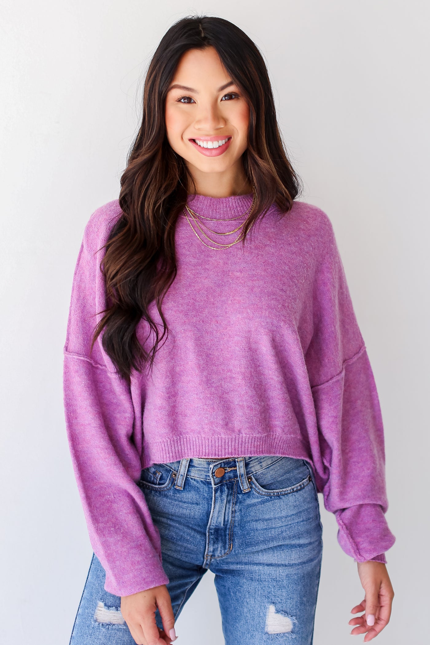 cozy purple Sweater for women