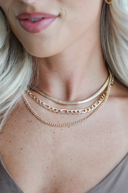 Gianna Gold Layered Chain Necklace