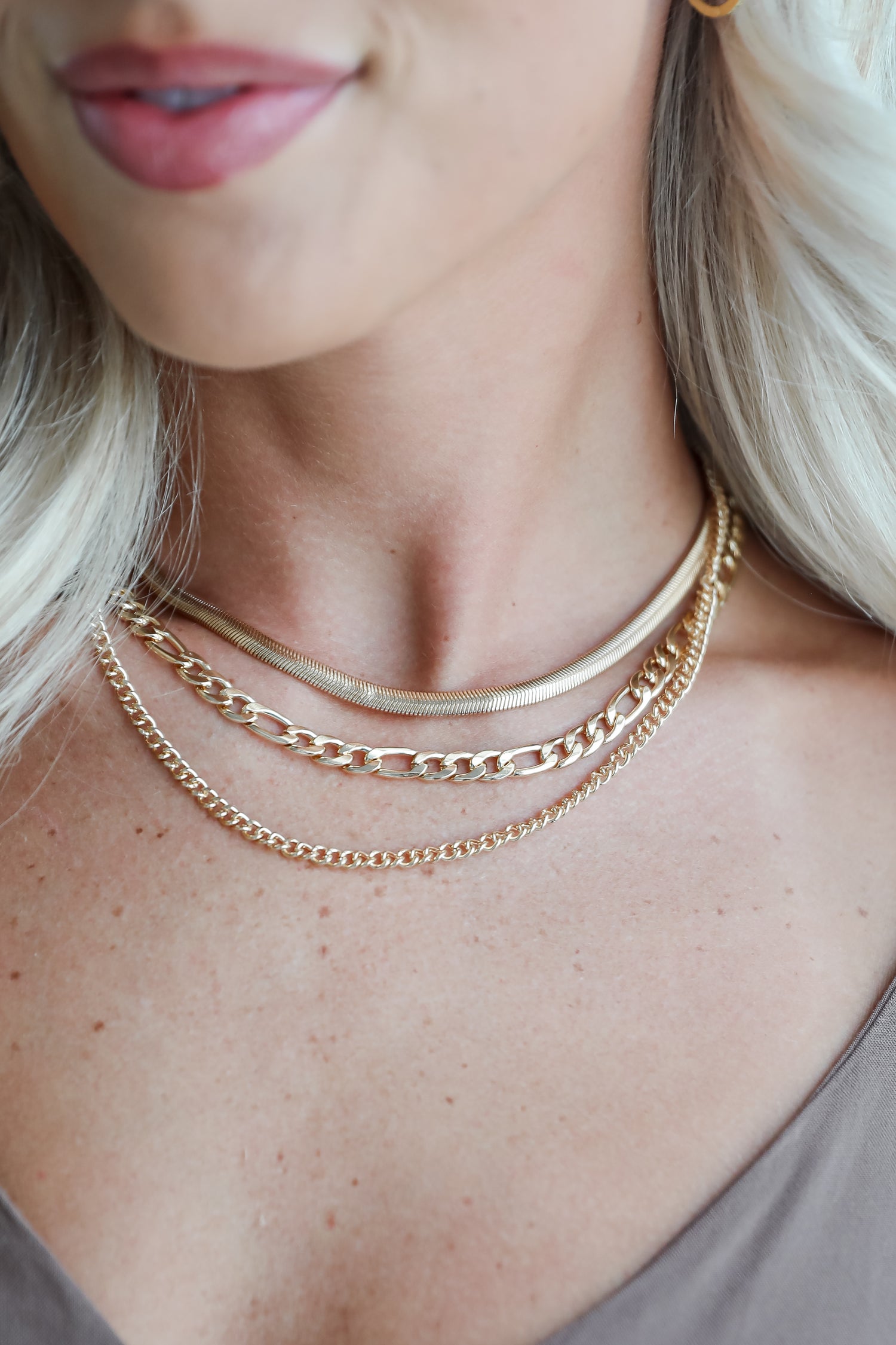 Gianna Gold Layered Chain Necklace