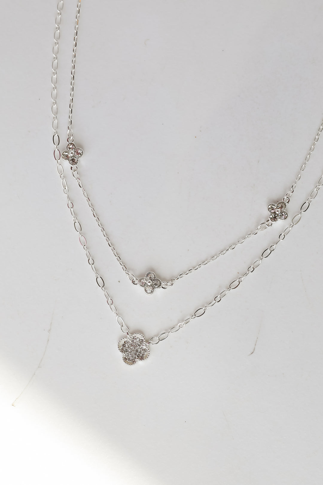 Paige Layered Chain Necklace silver dainty jewelry