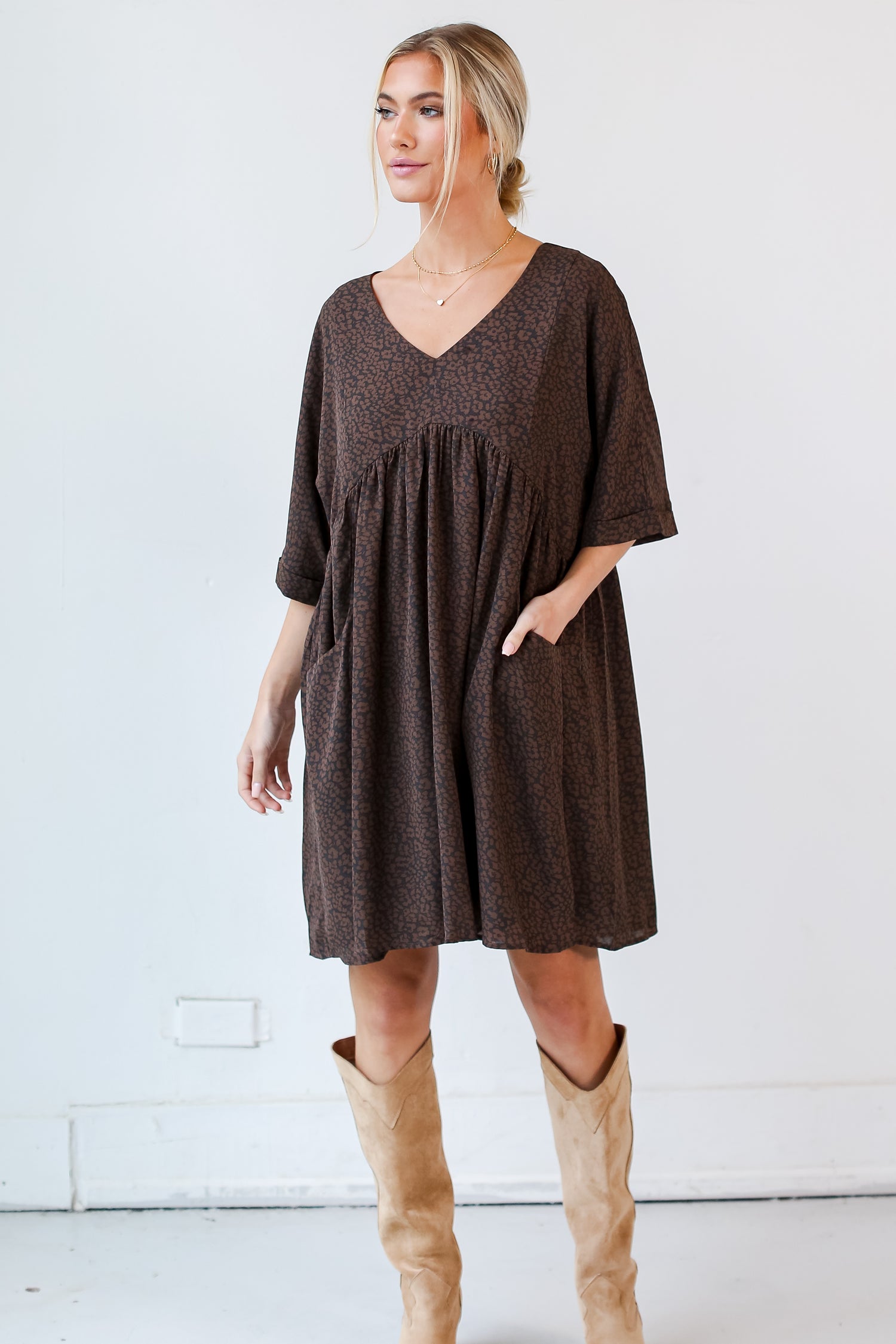 flowy babydoll dress