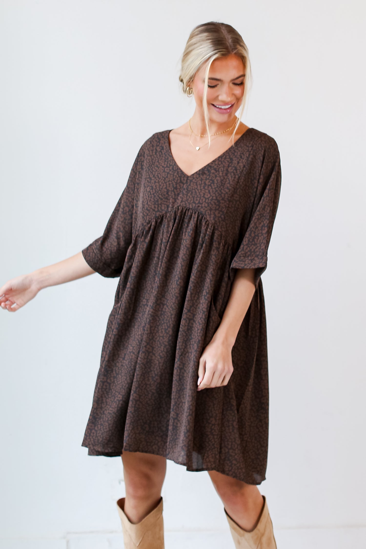 brown dresses for women
