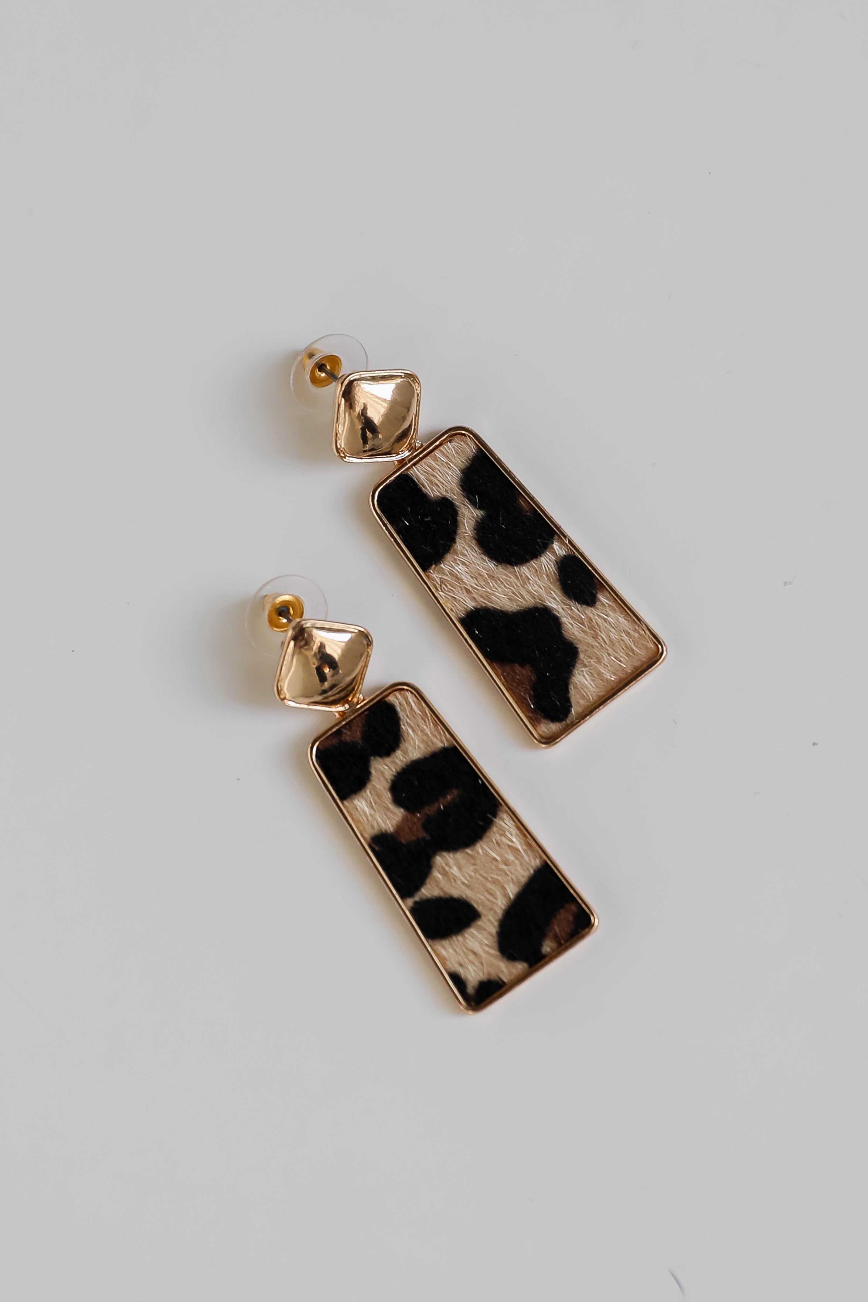 Serena Leopard Drop Earrings