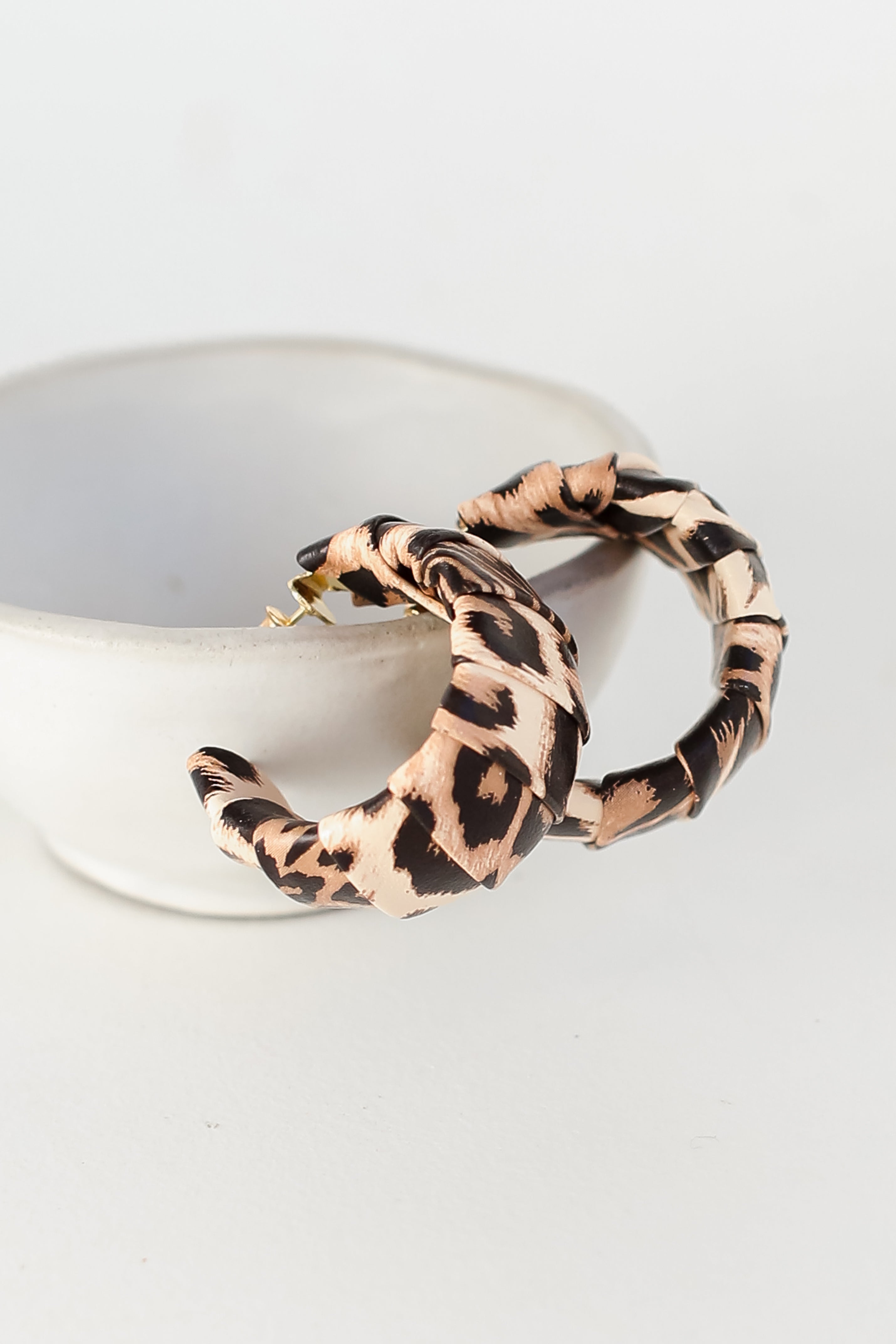 Leopard Hoop Earrings