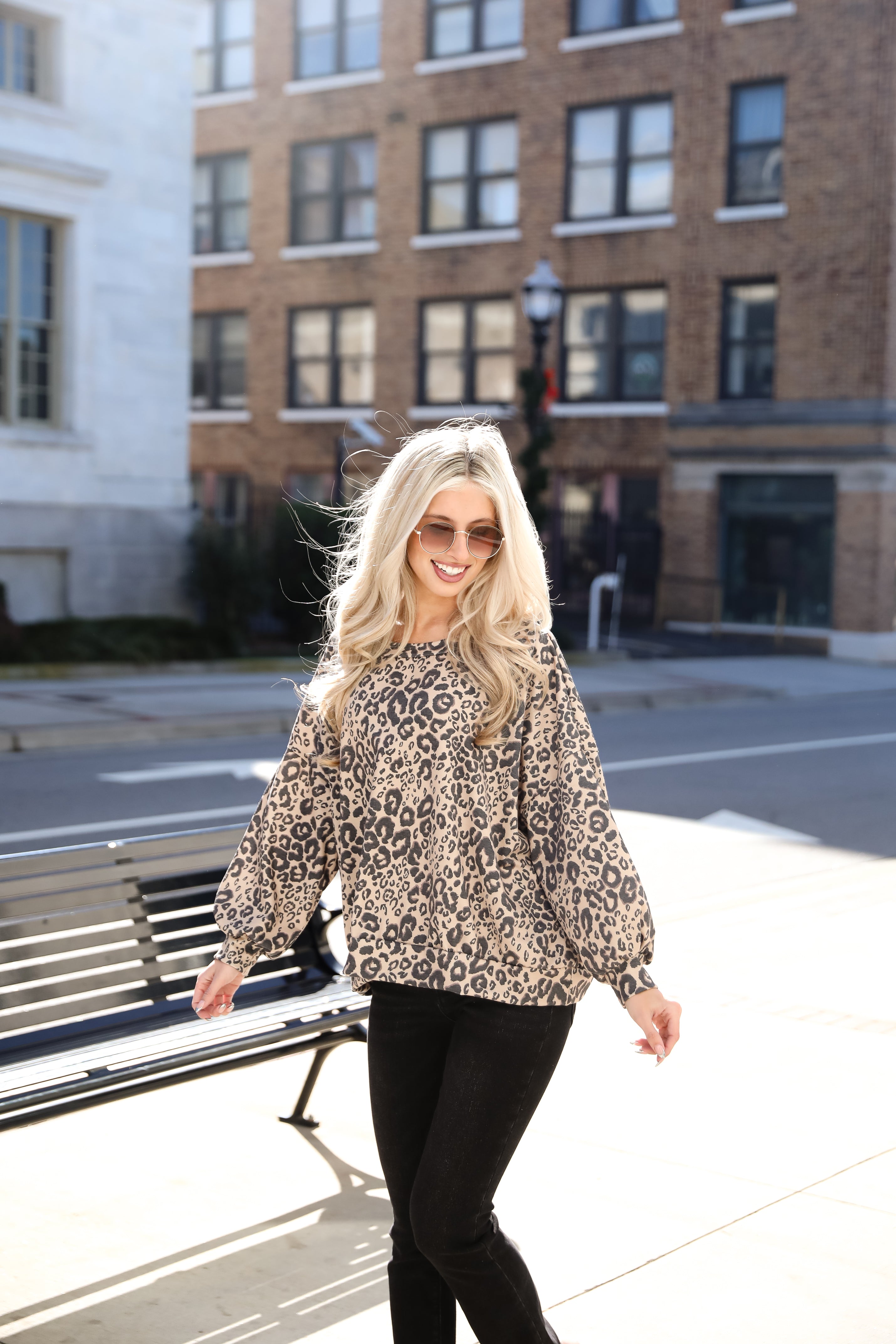 Wildly Cozy Leopard Pullover