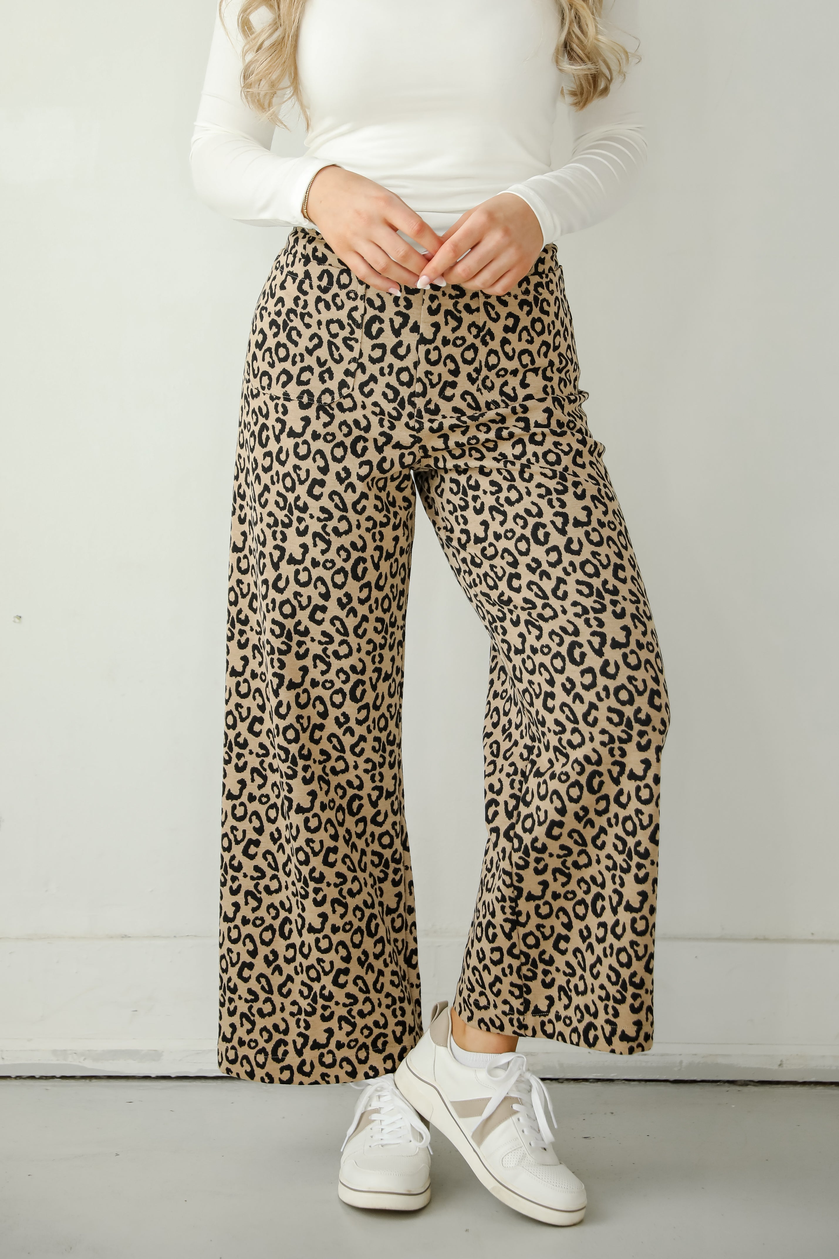 Fierce Aspect Leopard Wide Leg Pants