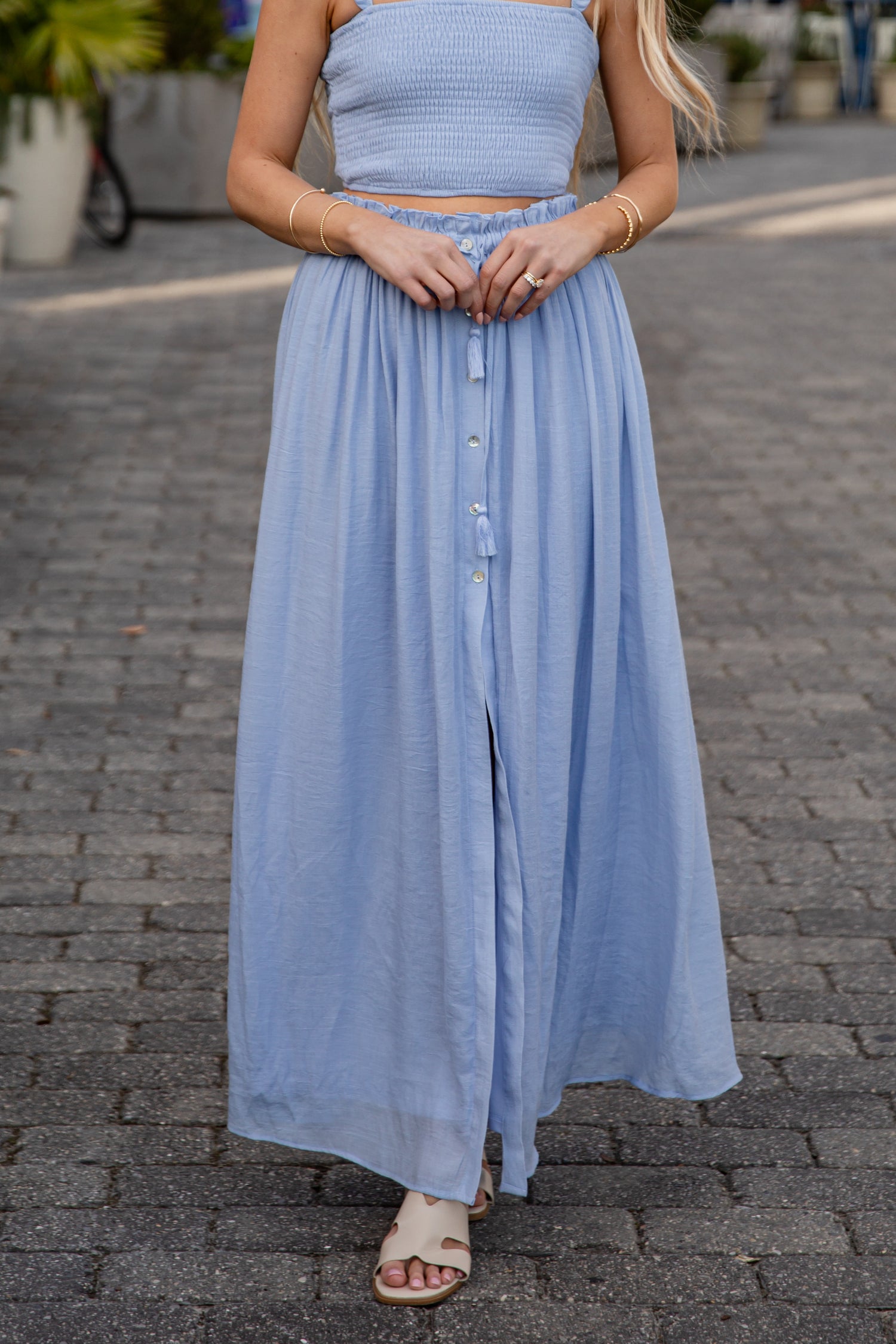 Sunlit Sorbet Maxi Skirt | Trendy Women's Skirts | ShopDressUp Light Blue / Medium Sunlit Sorbet Maxi Skirt | Trendy Women's Skirts | ShopDressUp Light Blue / Medium