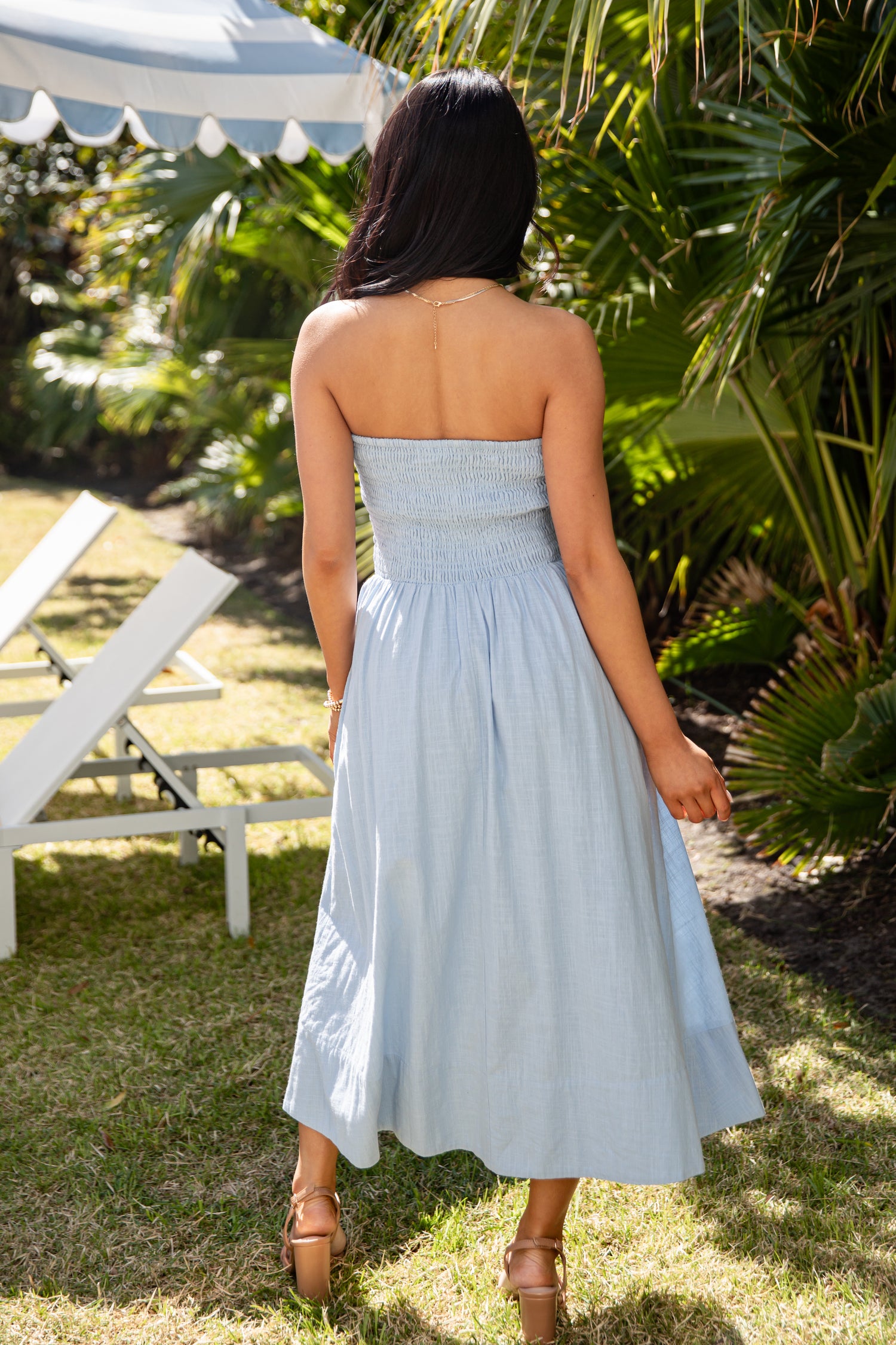 Light Blue Bow Smocked Midi Dress | Trendy Women's Dress | ShopDressUp Dress Up Light Blue Bow Smocked Midi Dress | Trendy Women's Dress | ShopDressUp Dress Up