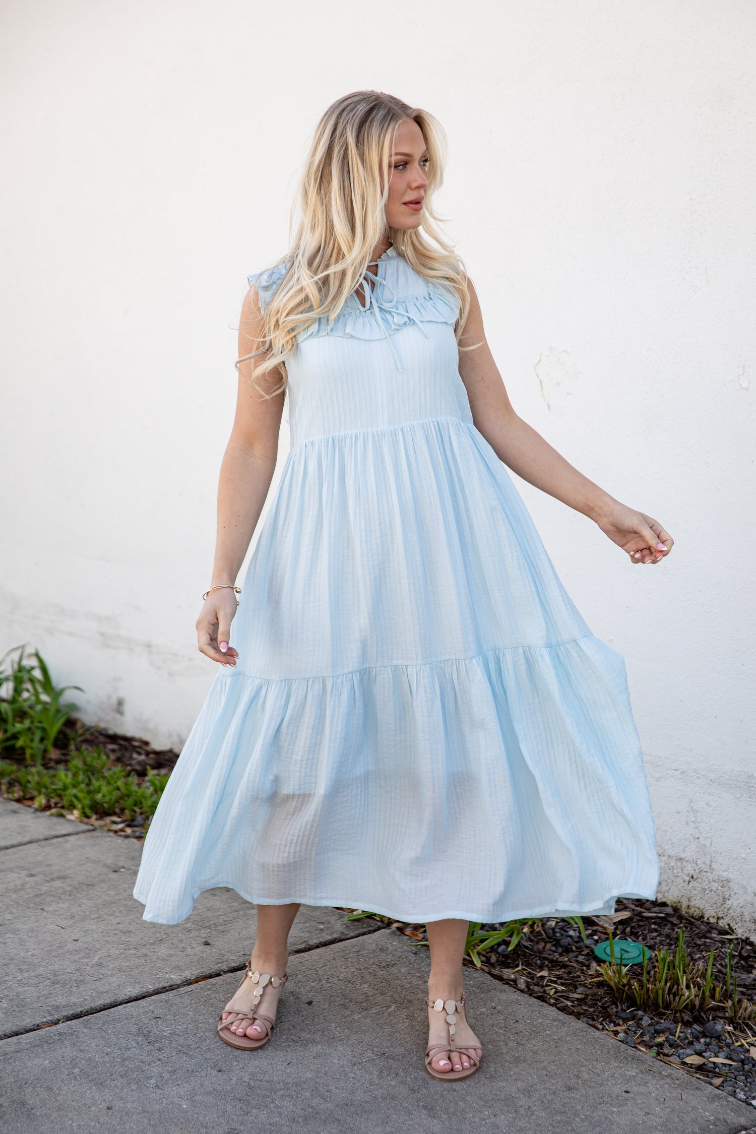 Light Blue Tiered Maxi Dress | Trendy Women's Dresses Light Blue Tiered Maxi Dress | Trendy Women's Dresses